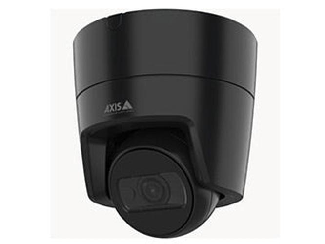 Zwarte Axis M3125-LVE turret dome IP-camera met compact design voor binnen en buiten.