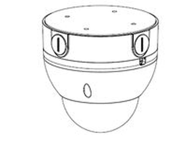 Zwarte aluminium Dahua PFA138-B montagebox voor mini dome camera's met waterbestendig design.