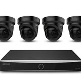 8-Channel AcuSense Camera Security Package with 1x NVR and 4x 8MP 180° Cameras | black | 10% bundle discount