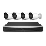 8-Kanaals AcuSense Camera Beveiligingspakket met 1x NVR en 4x 8MP Bullet Camera 2.8mm lens  | kleur wit | 10% bundel korting