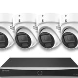 8-Kanaals AcuSense Camera Beveiligingspakket met 1x NVR en 4x 8MP Varifocale Turret camera | kleur wit | 10% bundel korting