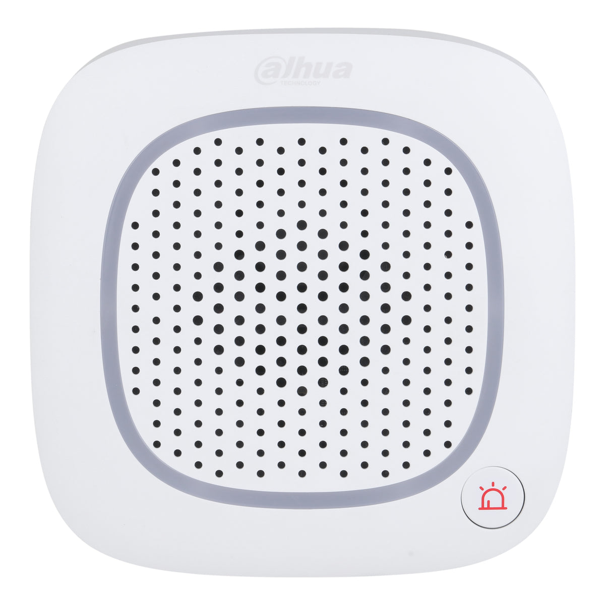 Witte vierkante Dahua ARA16-W2 intercom speaker met luidsprekerrooster.