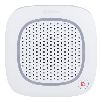 Witte vierkante Dahua ARA16-W2 intercom speaker met luidsprekerrooster.