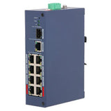 Dahua DH-CHS4110-8ET-110 | 8-Poorts PoE Switch | 110W | 8× PoE / PoE+ | 1× Gigabit Uplink | Blauw