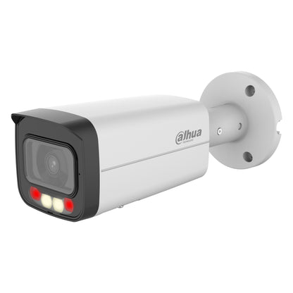 Witte Dahua 6MP WizSense Bullet DH-IPC-HFW2649TP-AS-IL-0360B-S2, schuin vooraanzicht