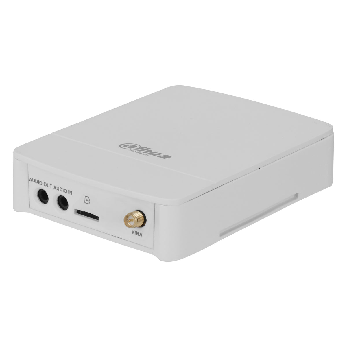Witte Dahua 2MP WizMind Pinhole Main Box DH-IPC-HUM8241P-E1-S3, schuin vooraanzicht
