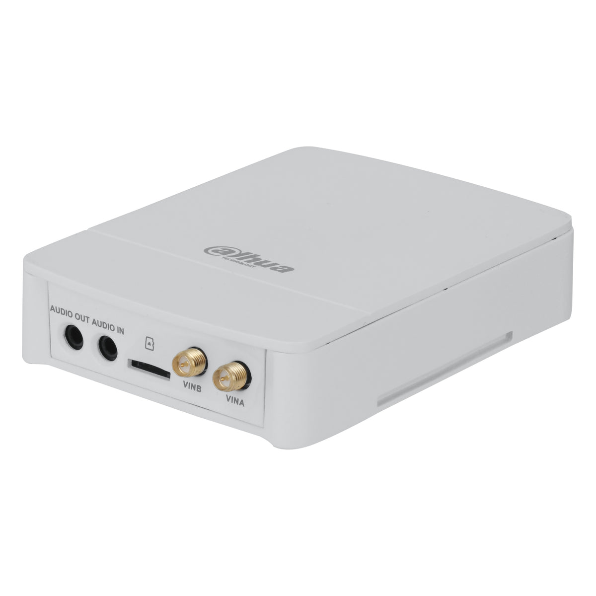 Witte Dahua 2MP WizMind Pinhole Main Box DH-IPC-HUM8241P-E2-S3, schuin vooraanzicht