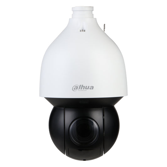 Witte Dahua 8MP WizSense PTZ DH-SD5A825MA-HNR, schuin vooraanzicht
