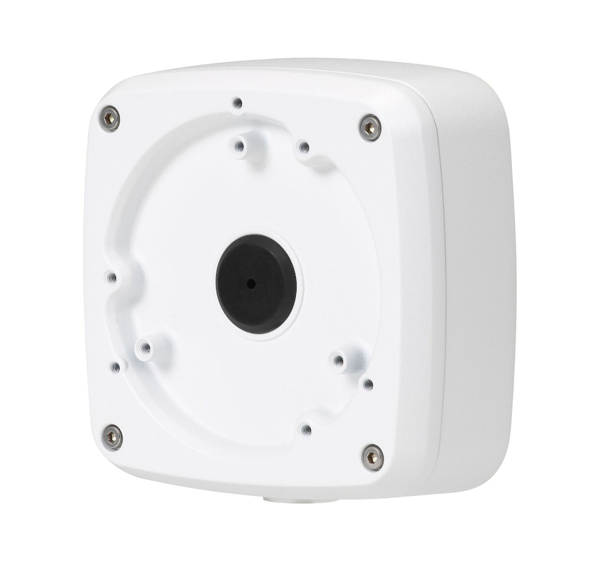 Witte aluminium Dahua PFA123 montagebox voor dome camera's met een diameter van 134mm en strak geïntegreerd design.