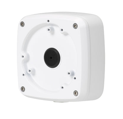 Witte aluminium Dahua PFA123 montagebox voor dome camera's met een diameter van 134mm en strak geïntegreerd design.