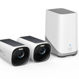 Eufy EufyCam 3 | 4K | Zonnepaneel | 1 Jaar Batterij | Gezichtsherkenning | Set 2 Camera's + Homebase 3