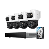 Eufy S4 Max | 16MP Triple-Lens PTZ | 4K+2K | 8× Zoom | PoE Camera System 4 Cameras + NVR 2TB