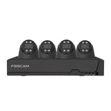 Foscam FNA108E-T4-2T Black – 8MP 4K PoE NVR Set with 4 Turret Cameras and 2TB