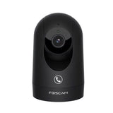 Foscam R8M | 8MP 4K WiFi Indoor PTZ Camera | 355° Pan + 90° Tilt | 2.8mm Vast | 108° | IR Nachtzicht 8m | AI Bewegingsdetectie | Dual-band WiFi | SD 256GB | Zwart
