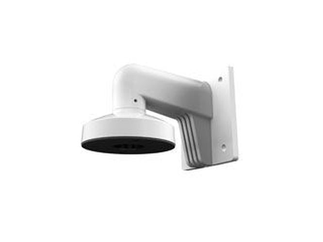Witte aluminium muurbeugel Hikvision DS-1273ZJ-130 voor dome camera's met robuust wandmontage ontwerp.