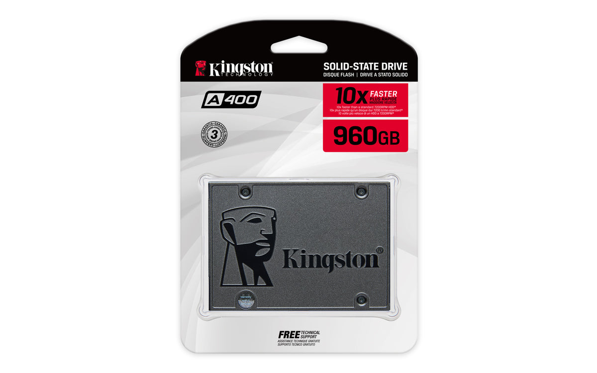 Verpakking voorzijde Kingston A400 960GB SSD