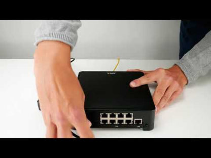 Axis S3008 Mk II Recorder 4TB – 8-Poorts PoE-switch