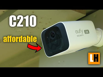 Eufy SoloCam C210 | 2K | Zonnepaneel | 100% Draadloos | AI-Detectie | 8GB Opslag | IP67