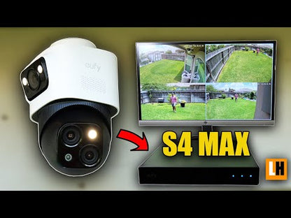 Eufy S4 | 4K | 2x Turret + 2x Bullet-PTZ | 8× Zoom | Cross-Camera Tracking | PoE Camera System + NVR 2TB