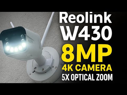 Reolink W430 8MP WiFi Bullet Outdoor Camera 5x Optical Zoom