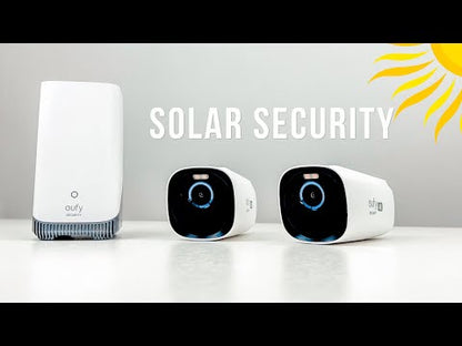 Eufy EufyCam 3 | 4K | Zonnepaneel | 1 Jaar Batterij | Gezichtsherkenning | Set 2 Camera's + Homebase 3