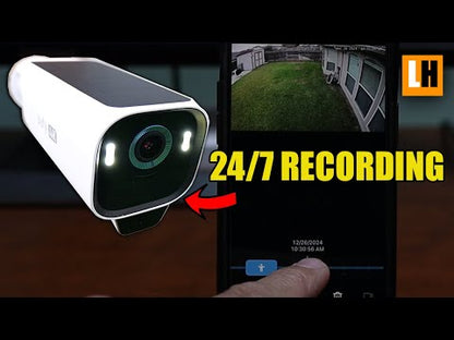 Eufy EufyCam S3 Pro | 4K | Zonnepaneel | 1 Jaar Batterij | Kleurennachtzicht | AI-Detectie | Uitbreidingscamera voor HomeBase 3