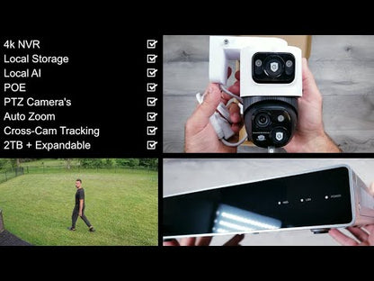 Eufy S4 | 4K | 2x Turret + 2x Bullet-PTZ | 8× Zoom | Cross-Camera Tracking | PoE Camera System + NVR 2TB